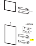 DA63-08646A SAMSUNG FRIDGE DOOR JUMBO GUARD/SHELF
