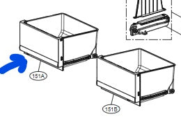 AJP75574501 LG FRIDGE LEFT CRISPER-GF-B590