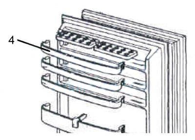 KIEL85118 MITSUBISHI ELEC FRIDGE UPPER DOOR EGG SHELF