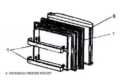 KIEW30131 MITSUBISHI ELEC FREEZER DOOR POCKET/SHELF-MR260G