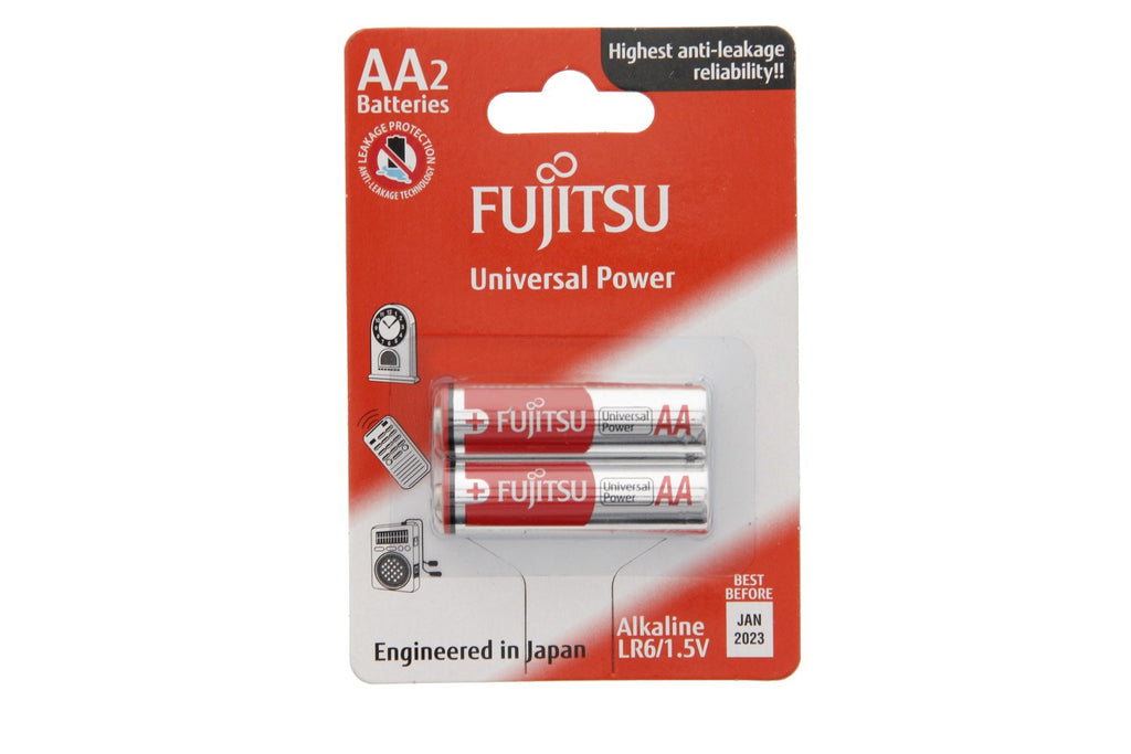 RL082 FUJITSU 1.5V AA SIZE ALKALINE BATTERY 2 PACK