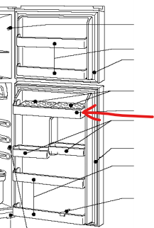 KIEJ62118 MITSUBISHI ELECTRIC FRIDGE DOOR POCKET/SHELF MR385T