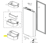 MAN62870601 LG FRIDGE DOOR SHELF/BASKET-GF-5L712PL, GF-L708PL