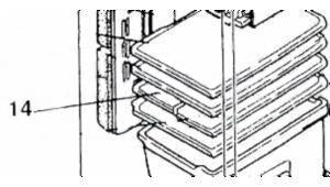 KIEME5427 MITSUBISHI ELEC FRIDGE REAR SECTION SPLIT SHELF